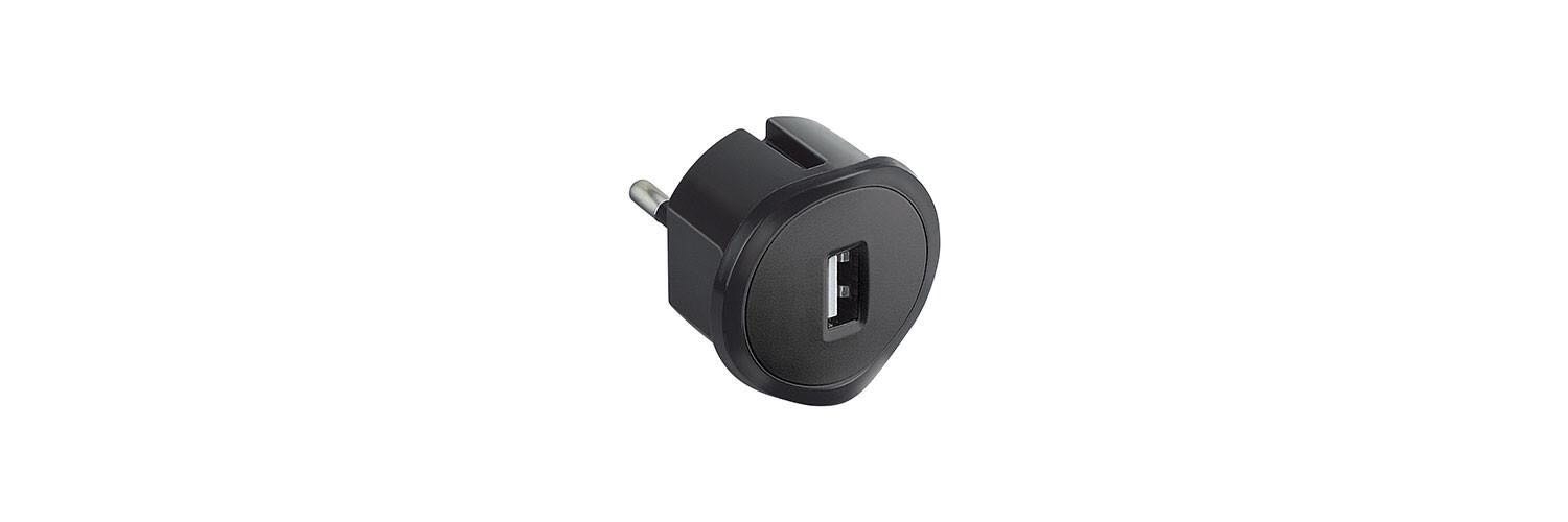 USB ADAPTOR BLACK -5V/1.5 A