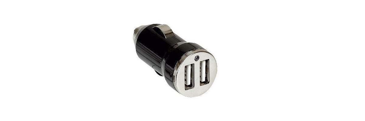 KIT DUAL USB CAR CHARGER 12V/2.1 A