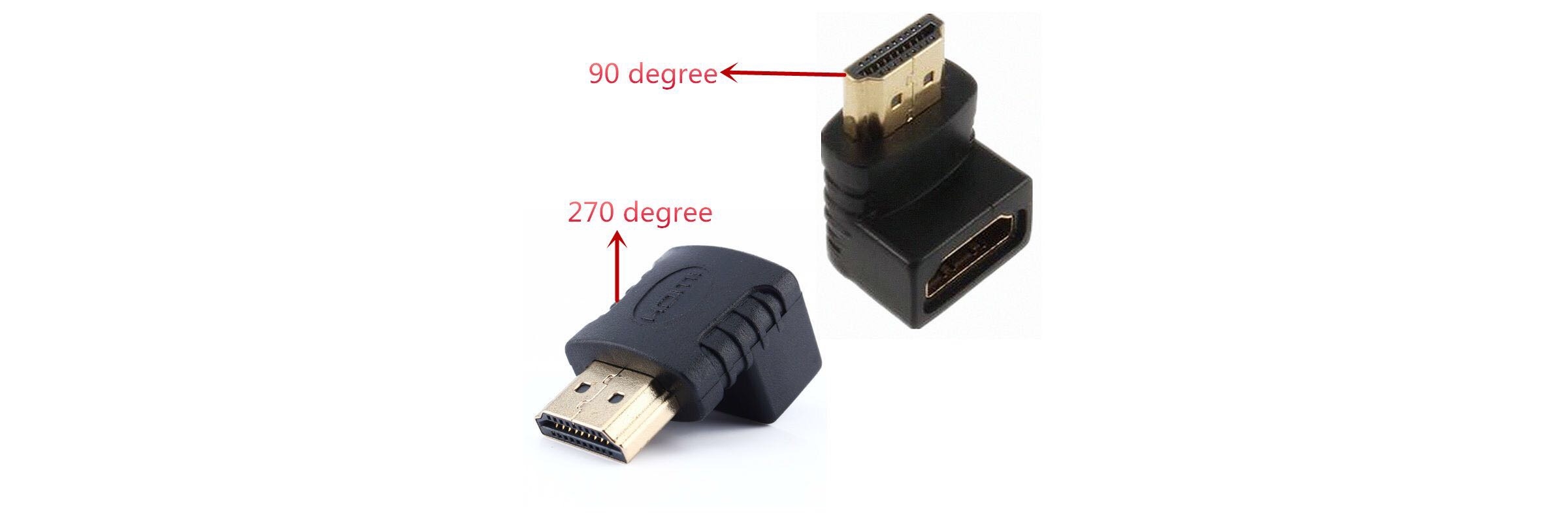 HDMI M/HDMI F 90° DOWN ADAPTER